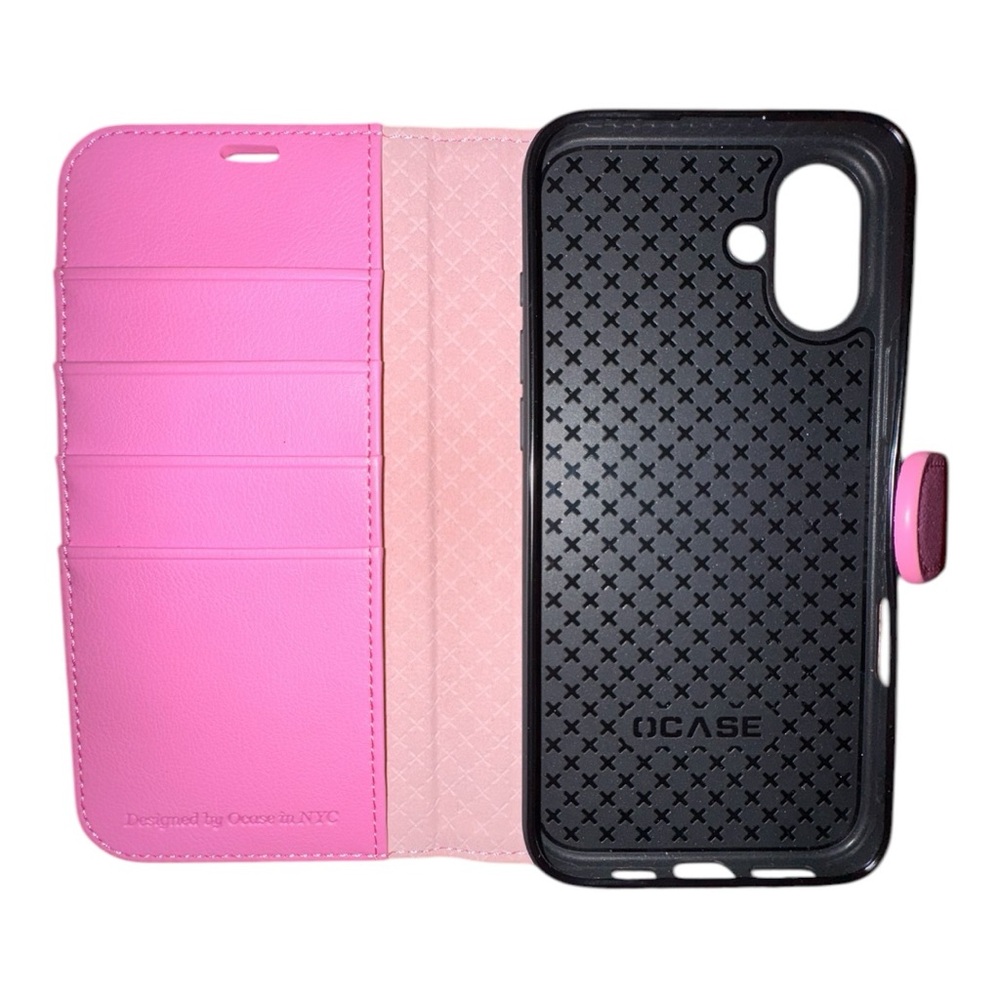 OCase Pink Phone Wallet Case Flip Cover Card Holder | NWOT - Picture 4 of 6